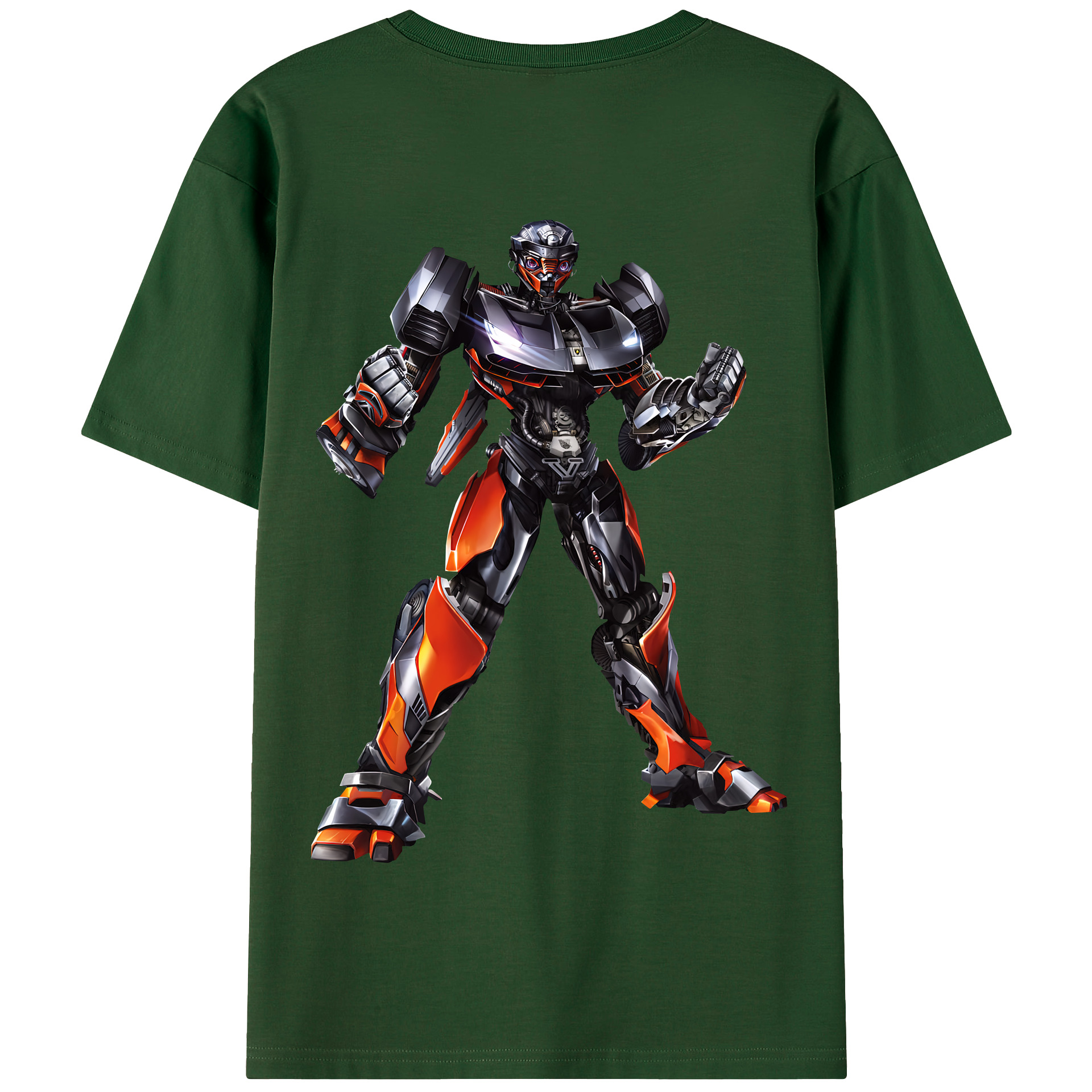 （画像用） Transformers トランスフォーマー 綿100％半袖Tシャツ（背面プリント）